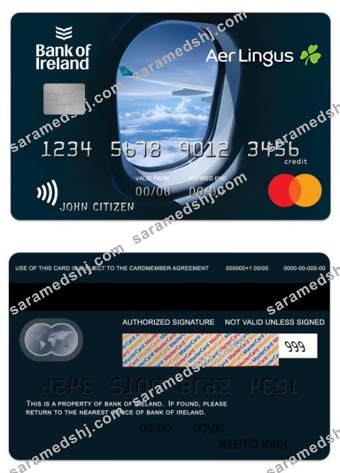 Ireland Bank of Ireland air credit mastercard